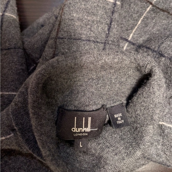 DUNHILL LONDON- made in Italy 100 percent wool turtleneck size small - Picture 2 of 7